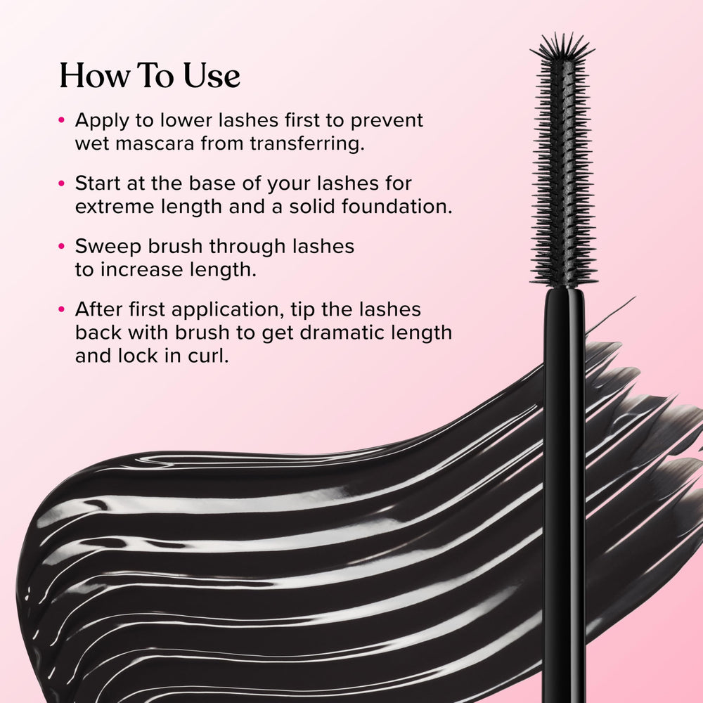 Too Faced comparación antes y después efecto extensión visible