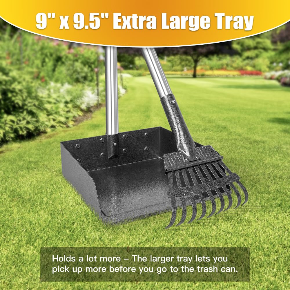 TOOGE detalle de la bandeja XL 9x9.5 pulgadas para recoger más residuos por pasada
