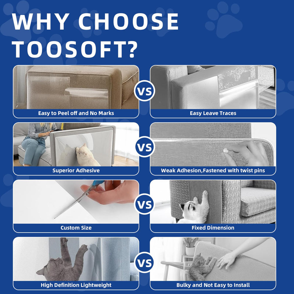TOOSOFt hoja cortada a medida lista para pegar y proteger muebles