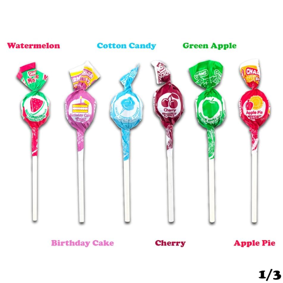 Tootsie Roll Charms Mini Pops en cuenco listo para servir en evento o fiesta