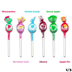 Tootsie Roll Charms Mini Pops en cuenco listo para servir en evento o fiesta