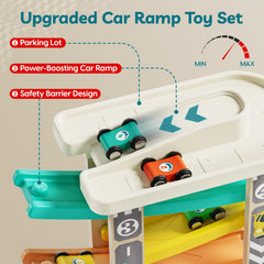 TOP BRIGHT wooden car detail highlighting secure wheels and paint finish