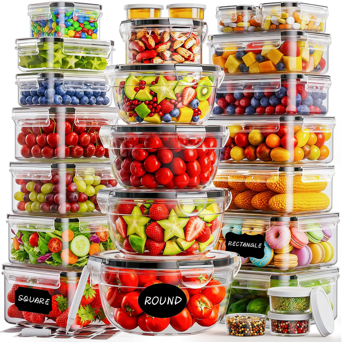 TOPCHASE front packaging showing full 50-piece set and organized layout