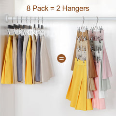 TOPIA HANGER percha colgada en armario ahorrando espacio visible
