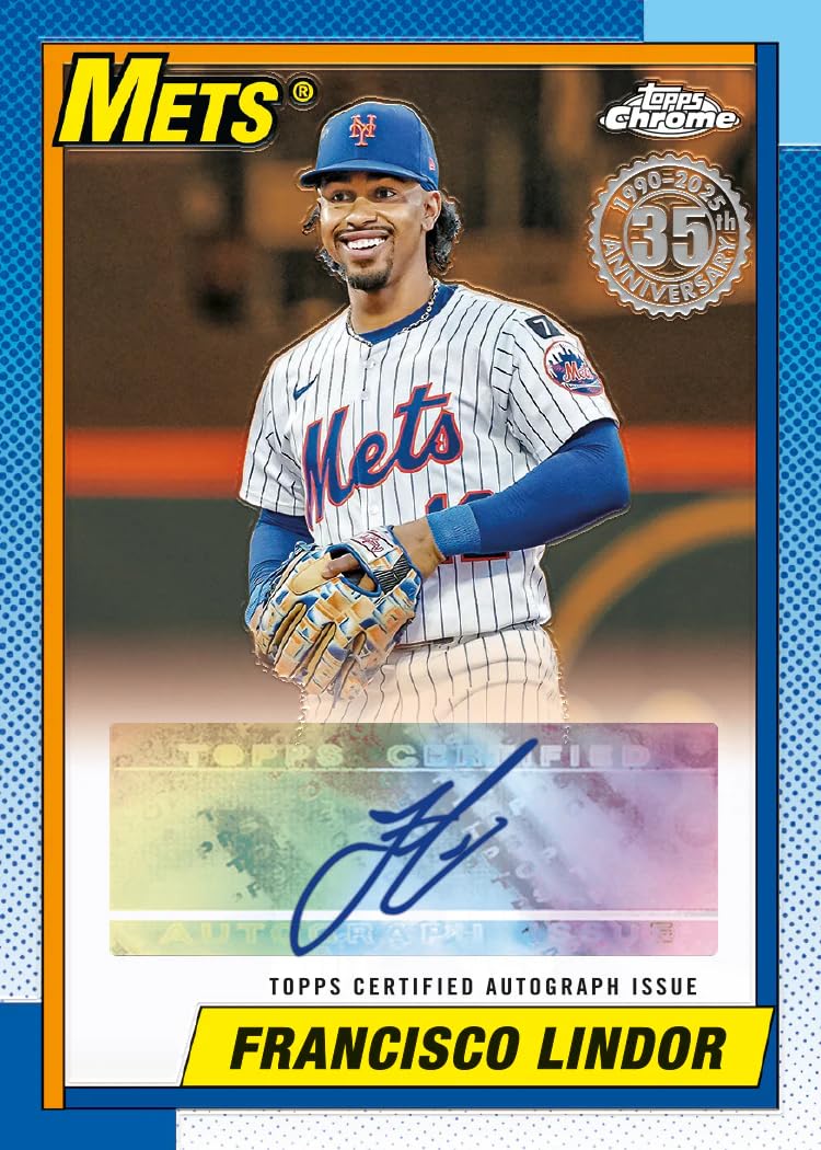 Topps Chrome ejemplo de firma parche mostrando posible valor