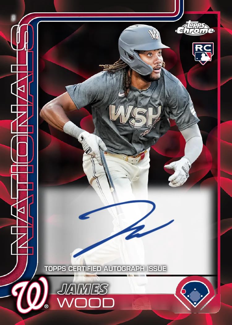 Topps Chrome insert Power Players en primer plano atractivo