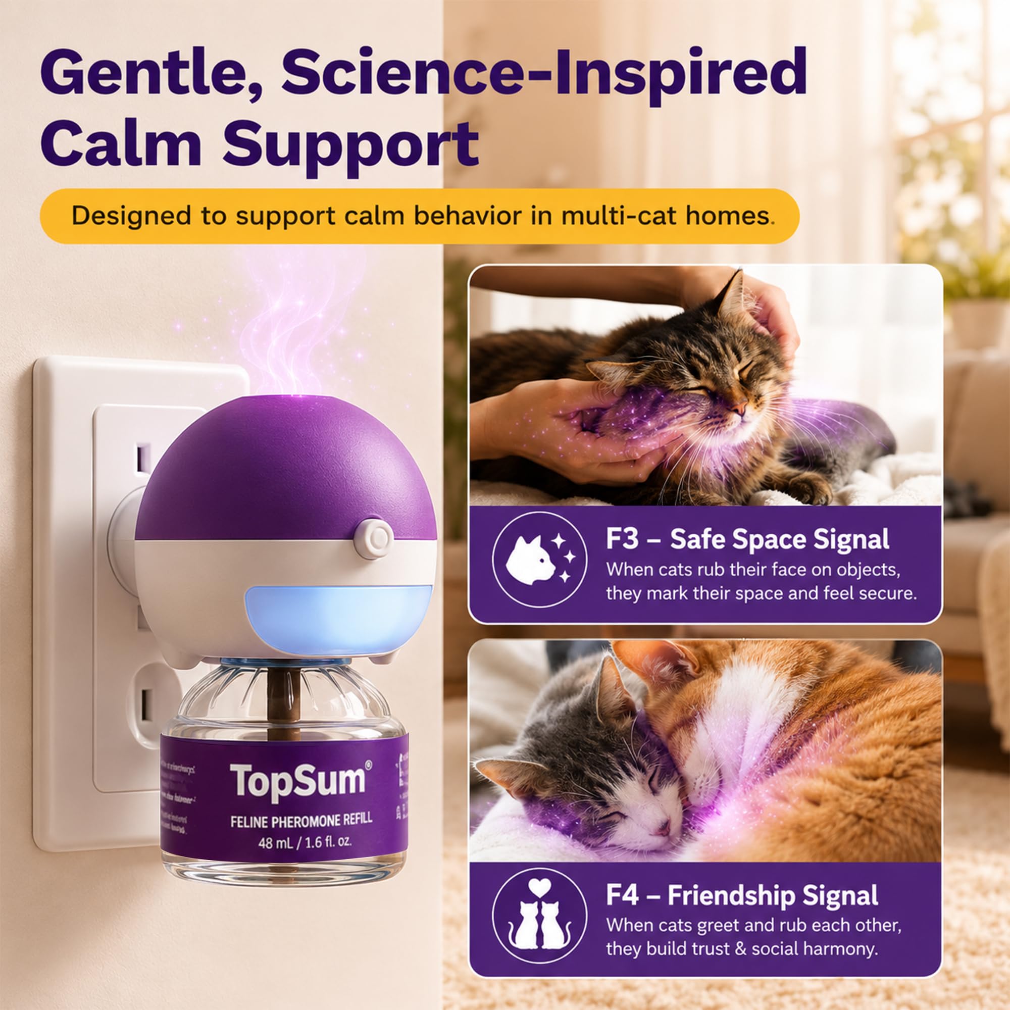 TopSum frasco 3.2 fl oz en mano mostrando volumen y duración