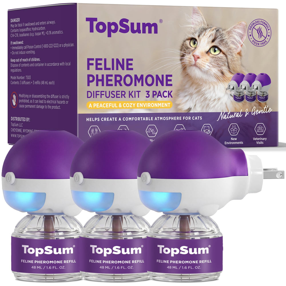 TopSum paquete frontal con tres difusores mostrando confort doméstico