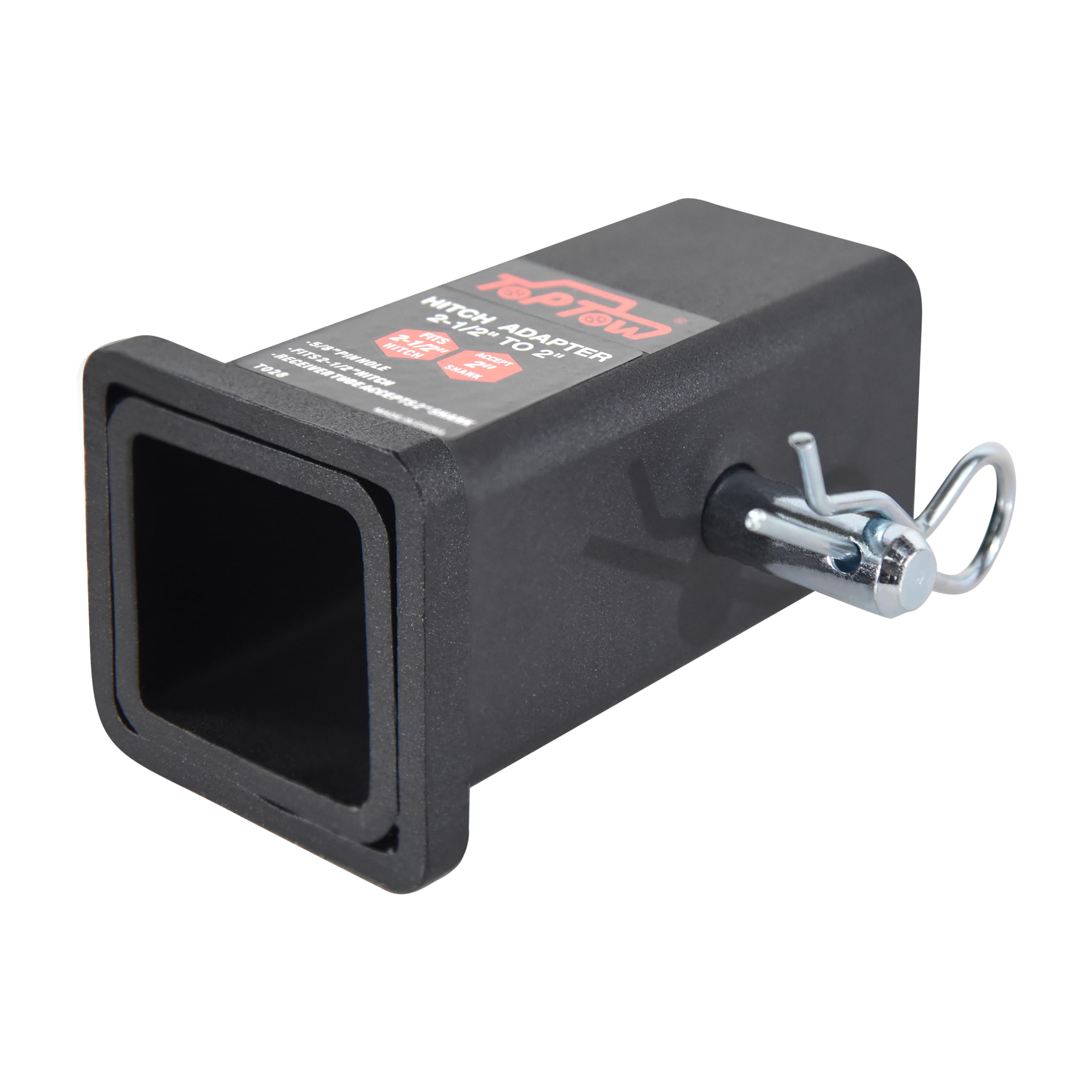 TOPTOW adaptador junto a regla para comparación de tamaño y ajuste