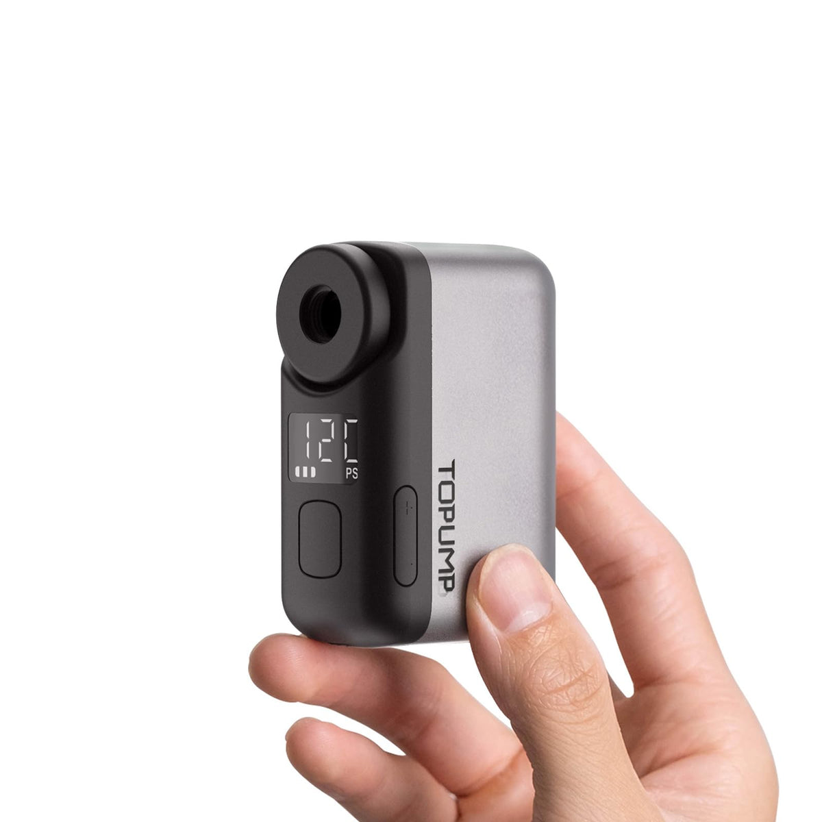 TOPUMP TB2PRO vista frontal compacta mostrando diseño portátil y uso práctico