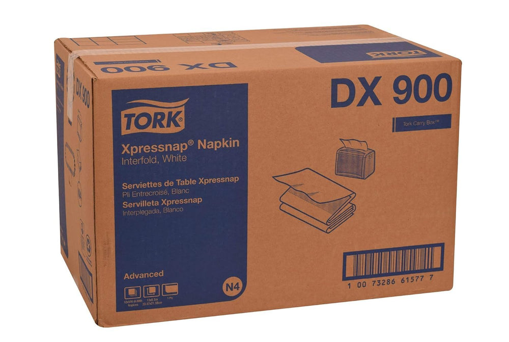 Tork Xpressnap certification label highlighting recycled and eco benefits