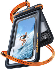 TORRAS funda frontal negra mostrando pantalla clara y protección