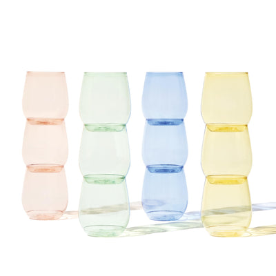 TOSSWARE copa POP 14oz vista frontal, apariencia cristalina y elegante