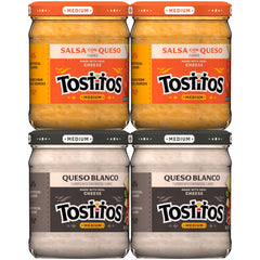 Tostitos frontal pack de cuatro frascos ideal para fiestas