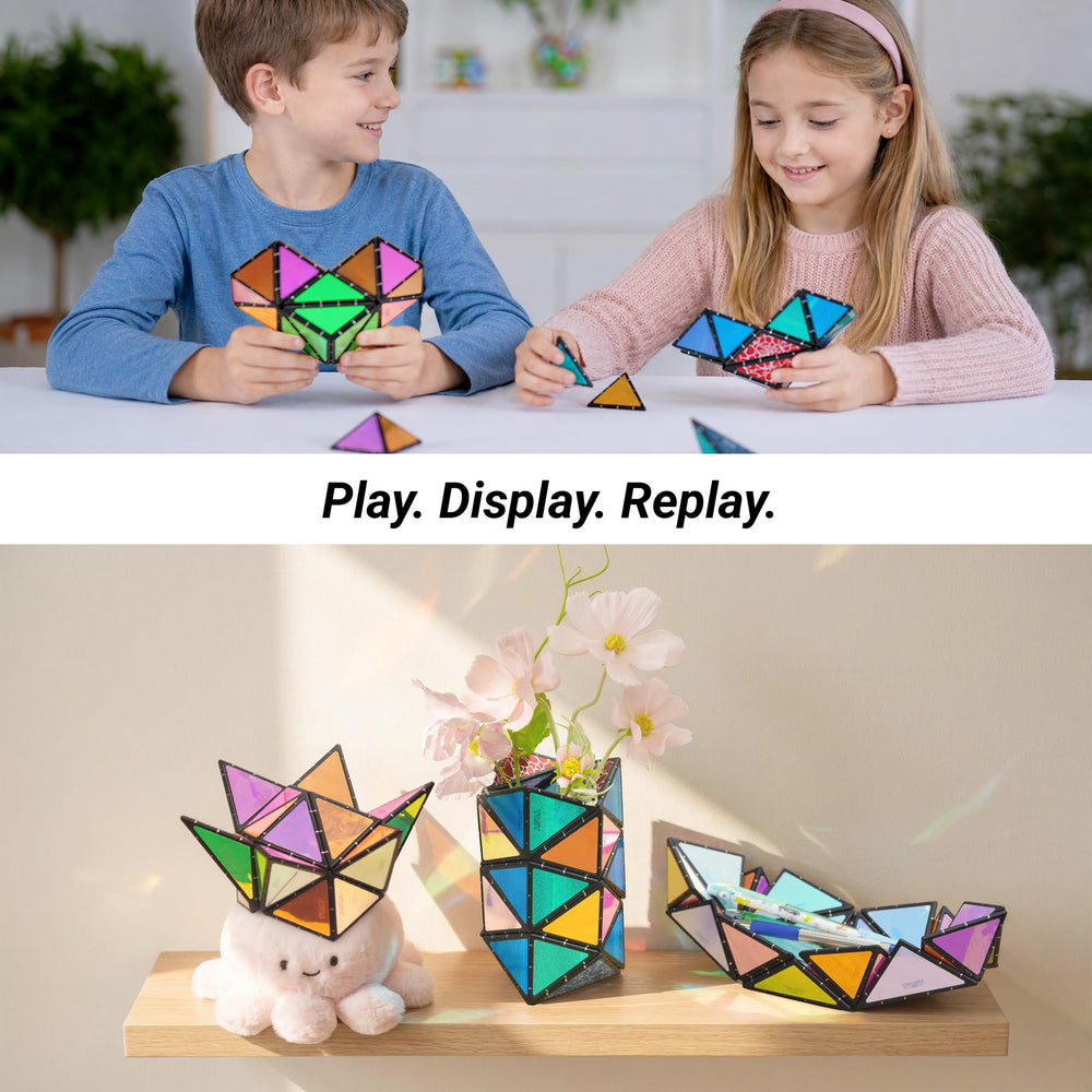 TOSY cubo brillando en la oscuridad con linterna UV, atractivo sensorial
