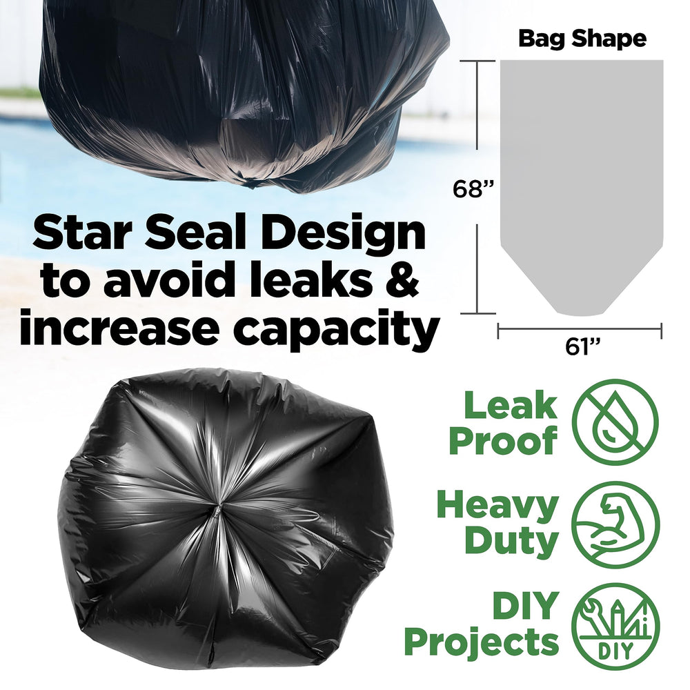 ToughBag bolsa desplegada 61x68 pulgadas demostrando volumen útil