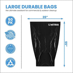 ToughBag textura del material 1.2 mil resistencia visible