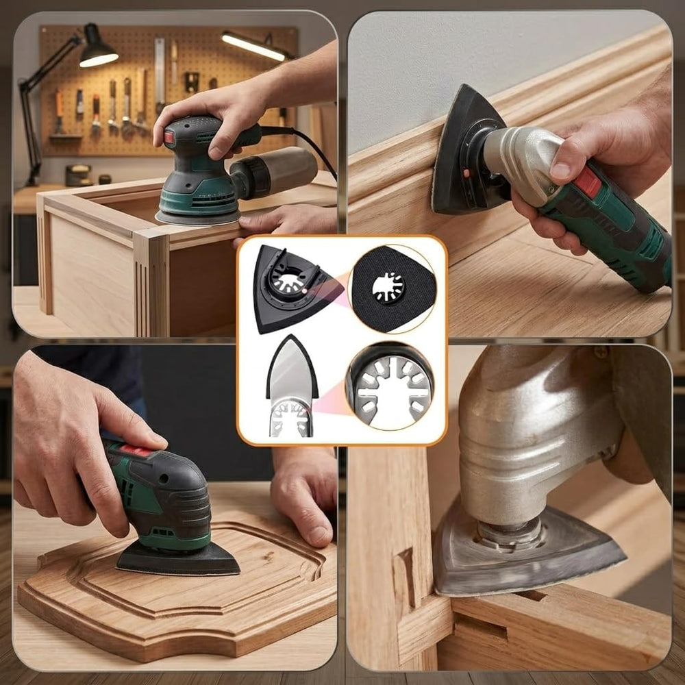 towbluii herramienta en uso lijando madera para acabado rápido