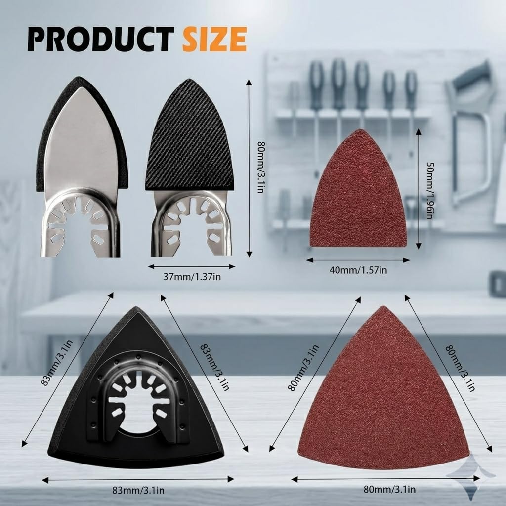 towbluii hojas de lija variadas pack con granos 60 a 240