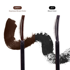 Tower 28 mascara en uso en pestañas, efecto alargador y volumen natural