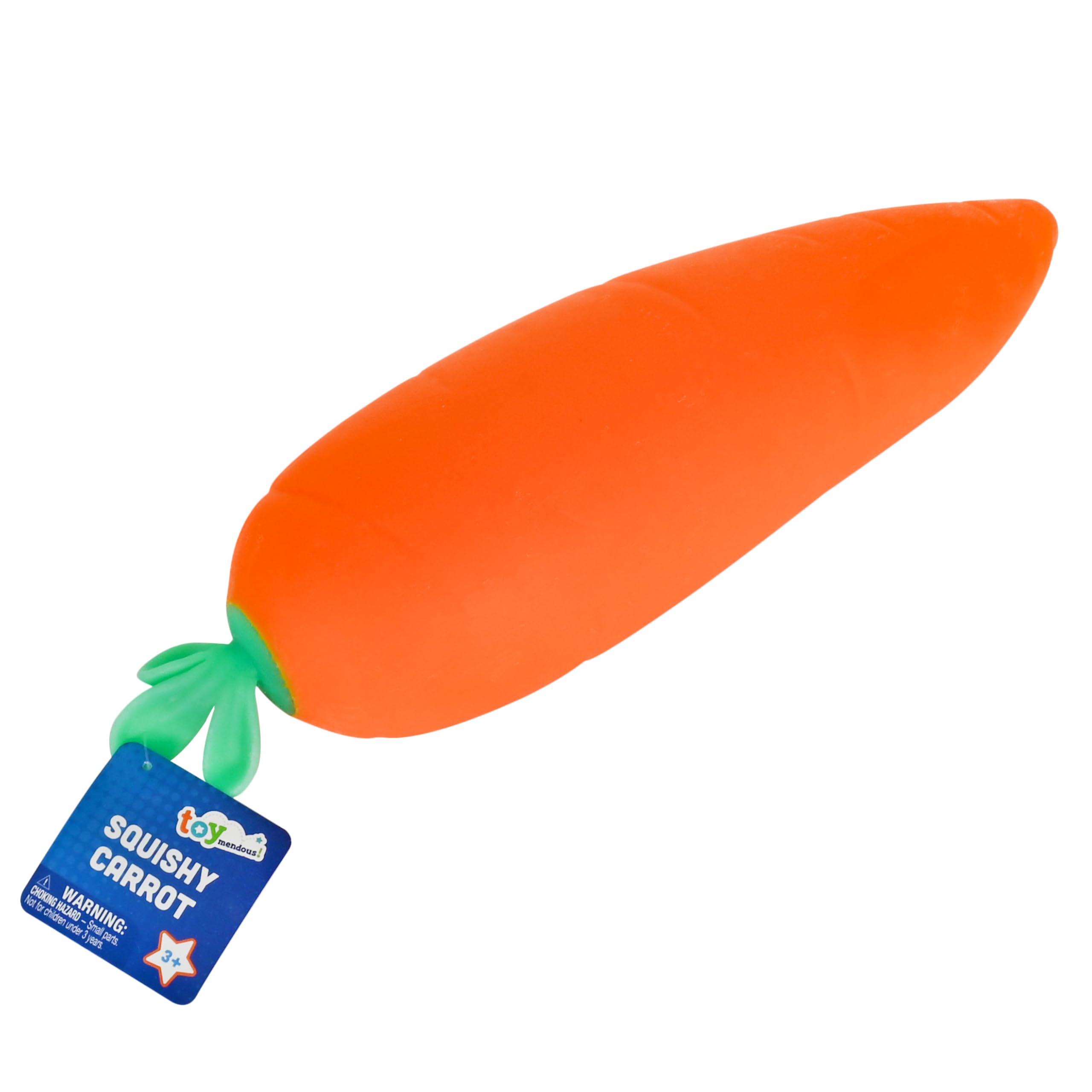Toymendous Squishy Carrot en ambiente infantil fomentando juego sensorial
