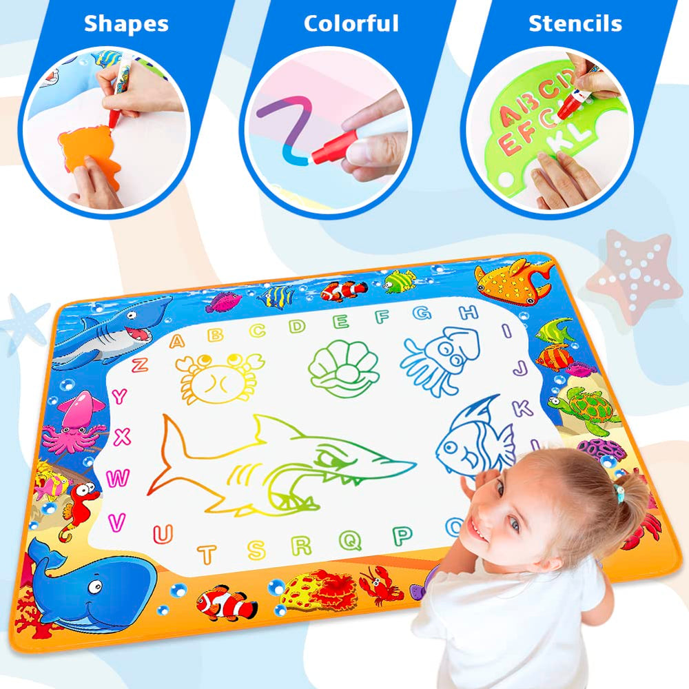 Toyk folded compact mat packed for travel offering portable entertainment