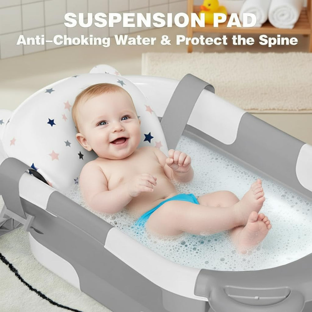 TPN close-up of digital thermometer displaying safe bath temperature for reassurance