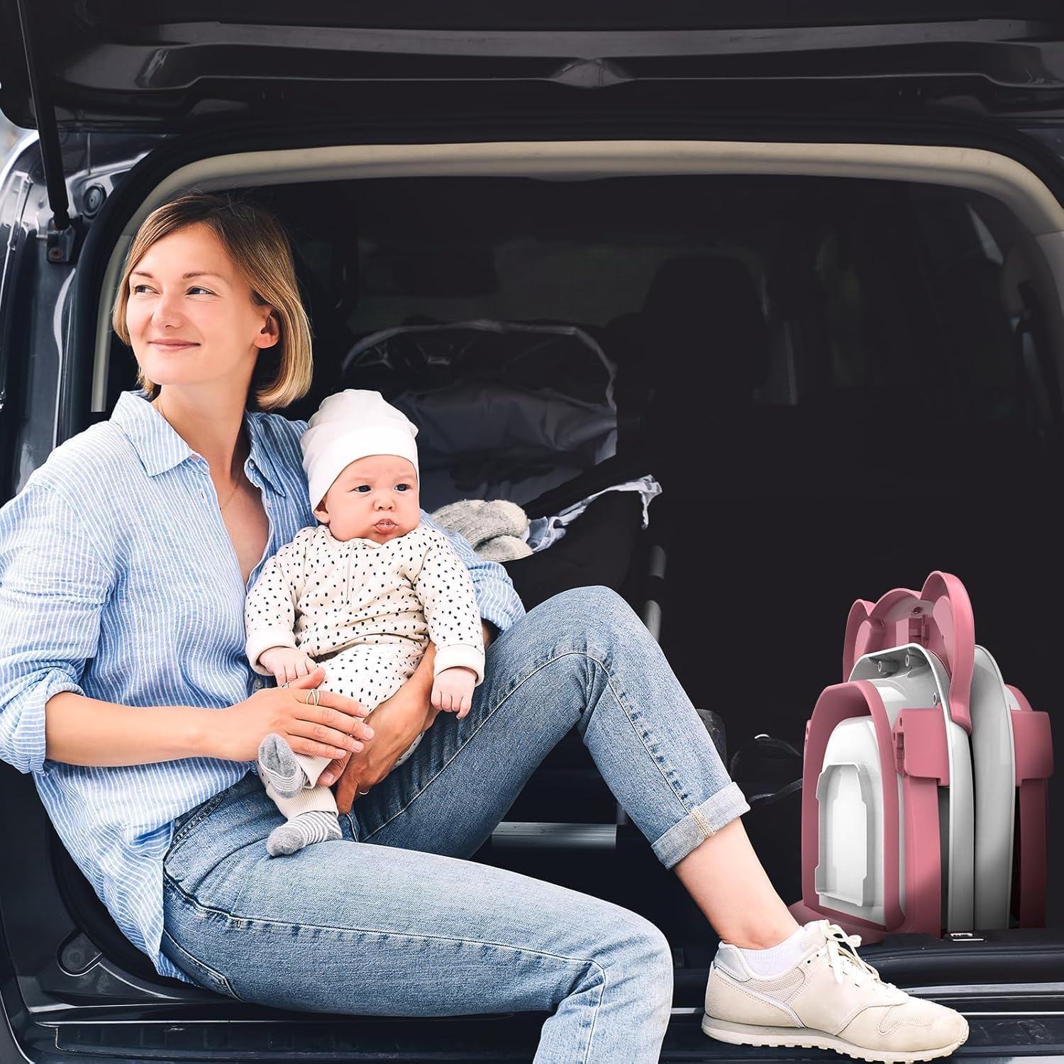 TPN folded packed for travel saving space and easing transport