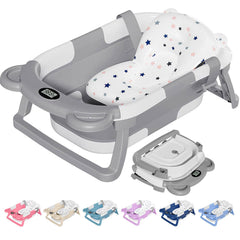 TPN front view of collapsible baby bathtub showing compact design and quick setup