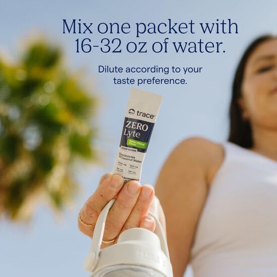 Trace Minerals ZeroLyte etiqueta nutricional con lista de minerales visibles
