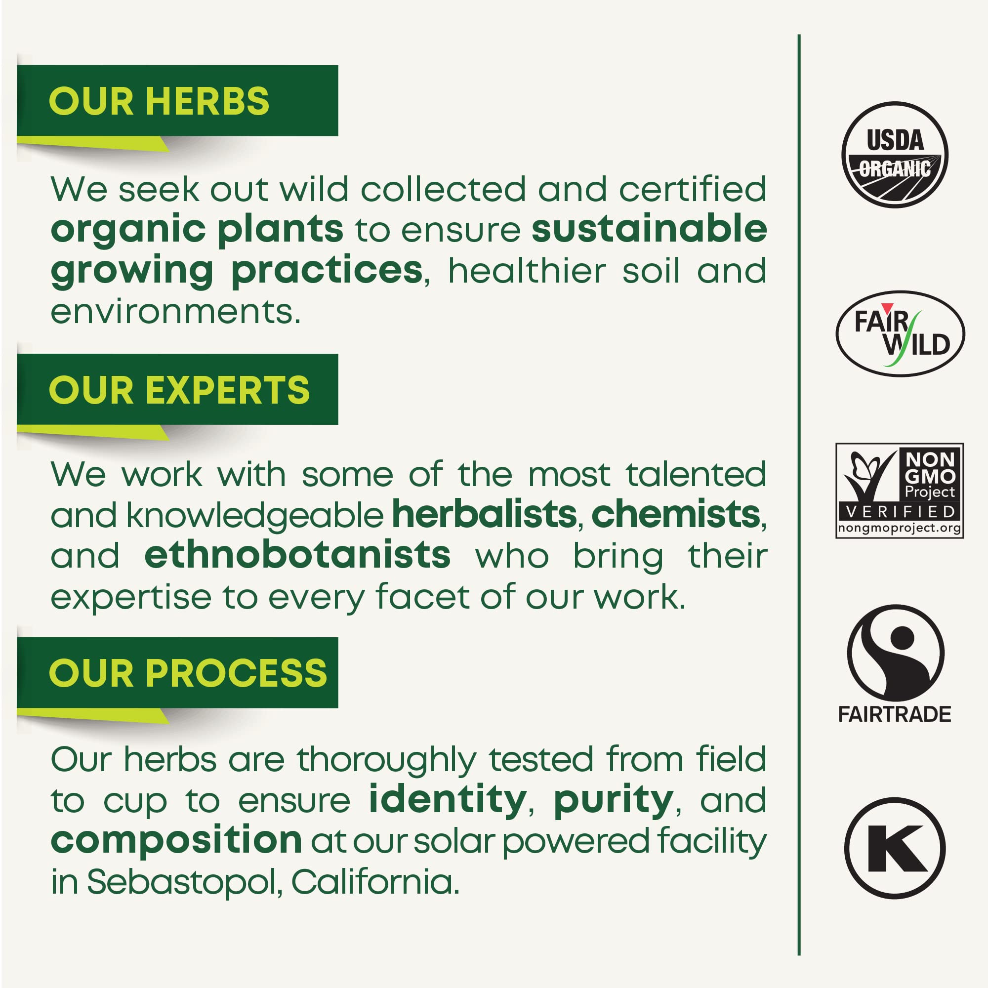 Traditional Medicinals comparación de tamaño del paquete y bolsitas