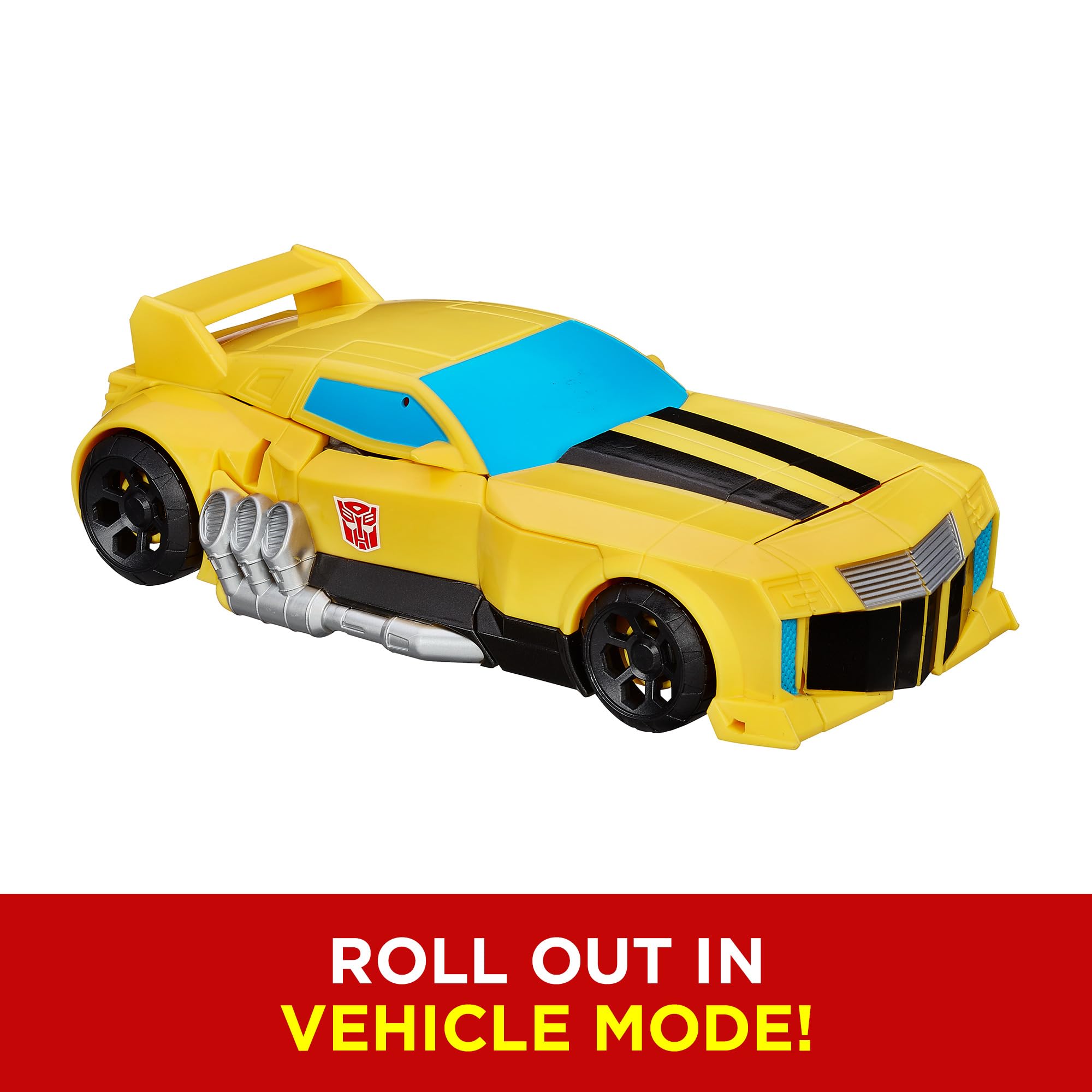 Transformers Bumblebee robot mode detail showing sculpted armor and poseability advantage