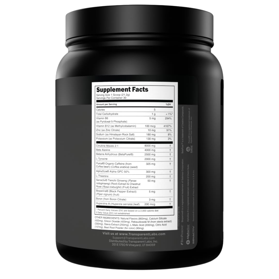 Transparent Labs atleta usando el producto antes de entrenar para rendimiento