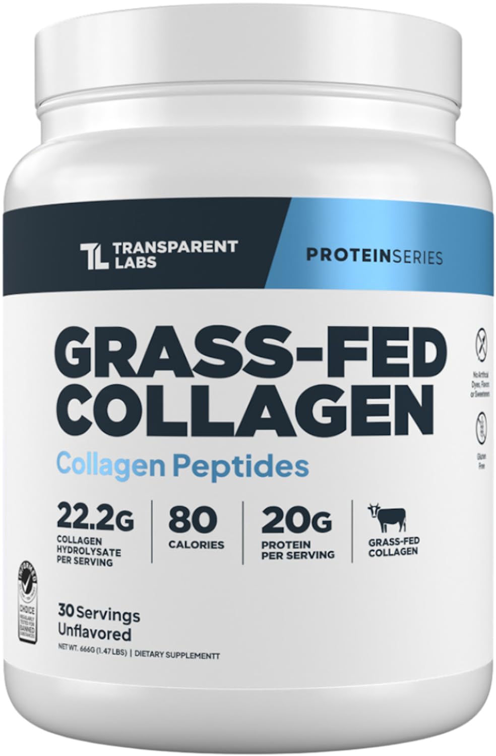 Transparent Labs front packaging showing clean label and benefits