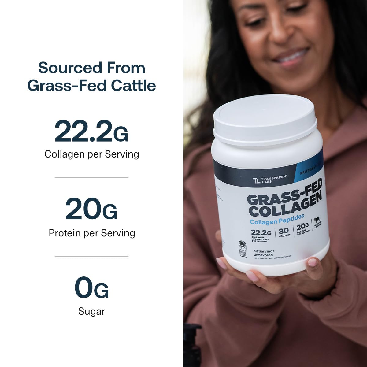 Transparent Labs addition to smoothie showing easy blending benefit