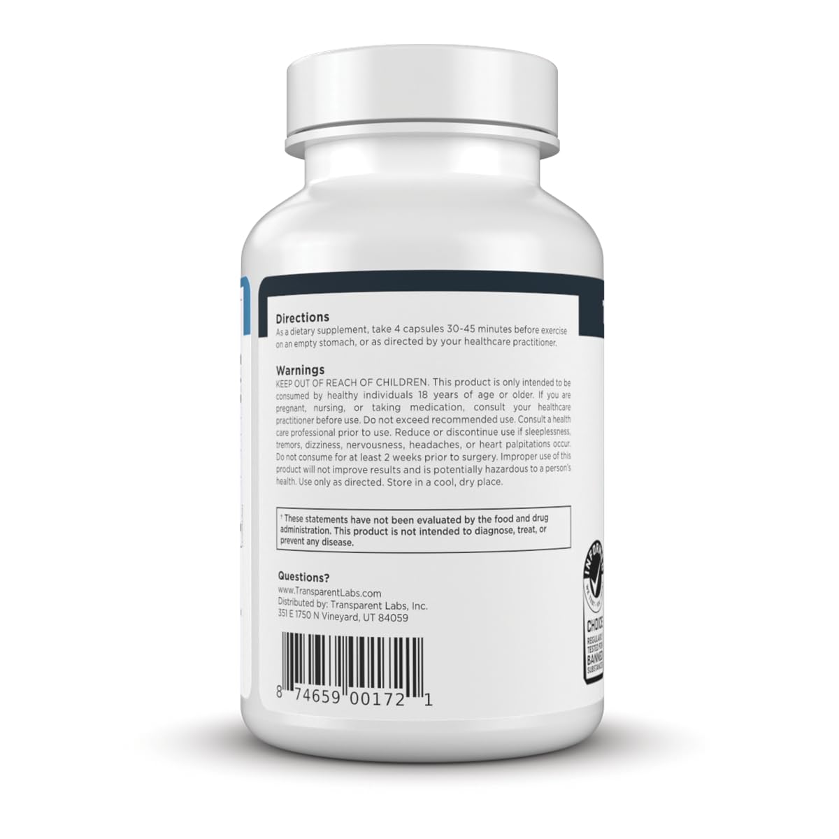 Transparent Labs producto en gimnasio ilustrando uso en rutina de entrenamiento