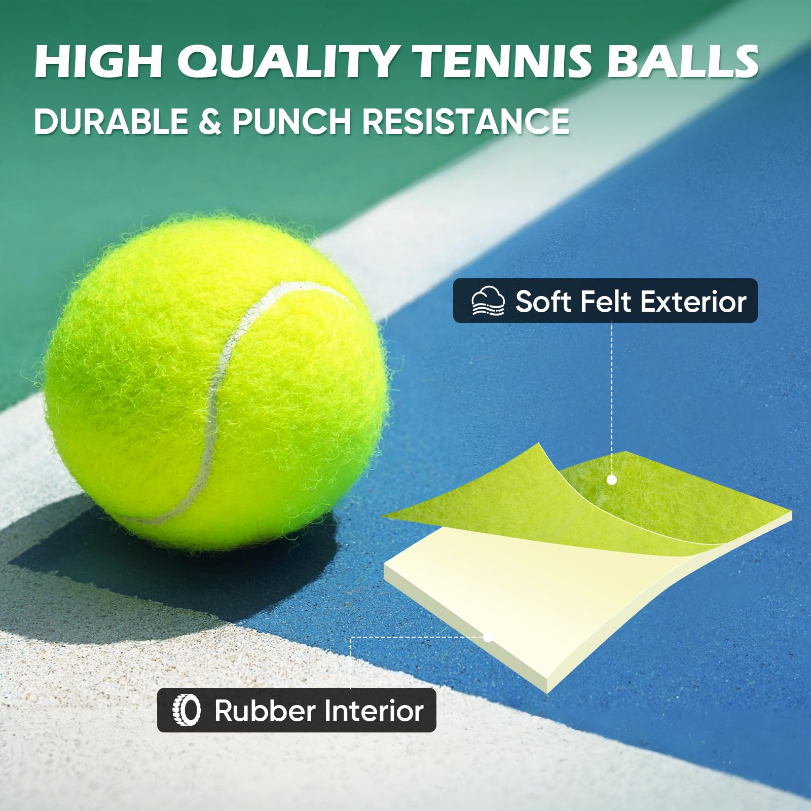 Treeroot tennis ball on chair leg protecting floors and reducing noise