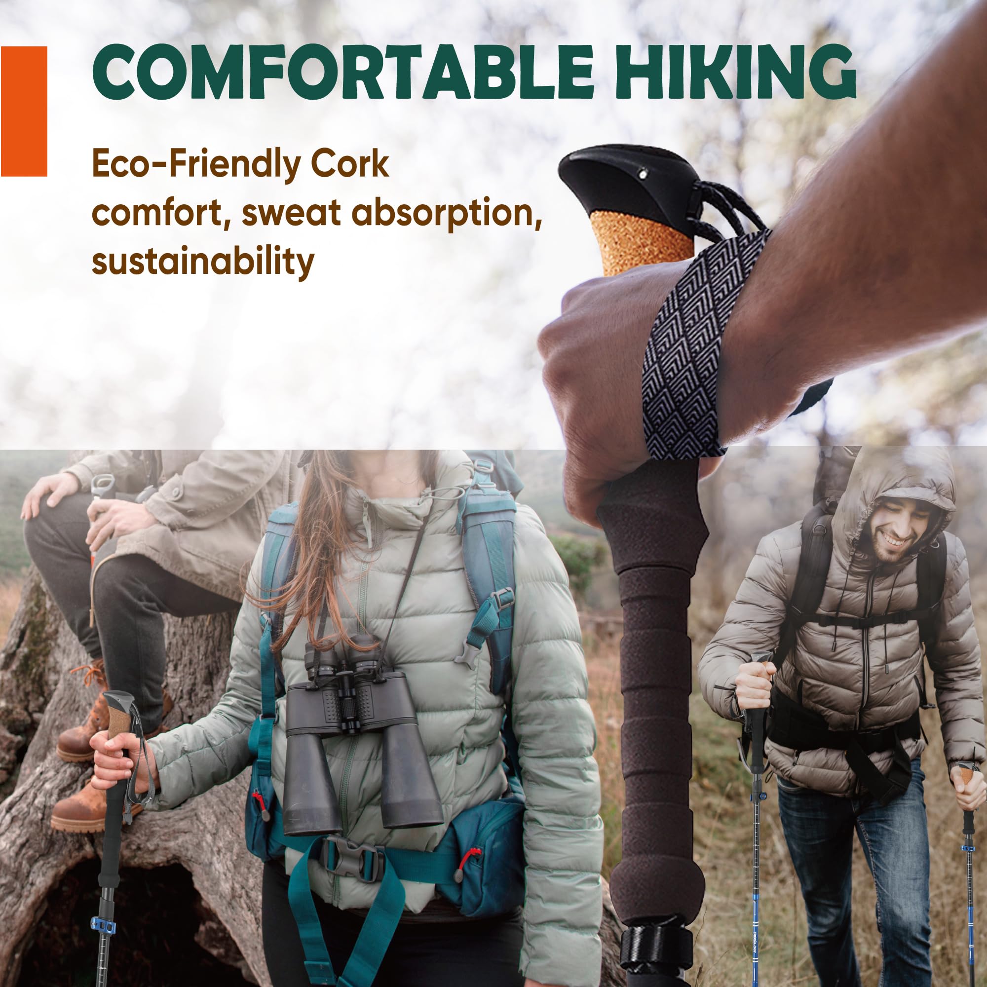 TREKOLOGY Trek-Z con funda junto a objeto para comparar tamaño portátil