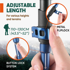 TREKOLOGY Trek-Z plegado a 38 cm listo para guardar en mochila y viajar