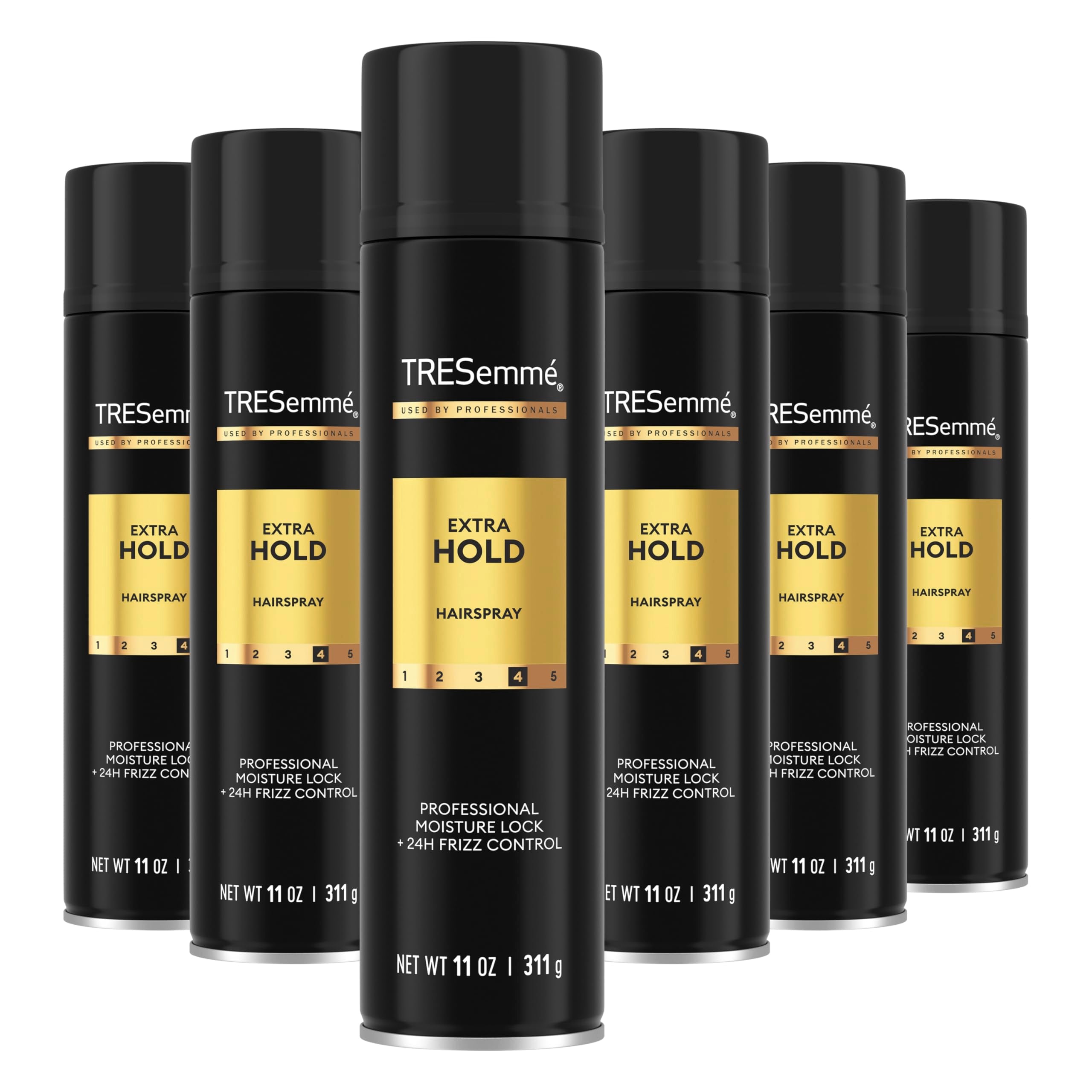 TRESemmé front can showing 11 oz professional finish and long-lasting hold