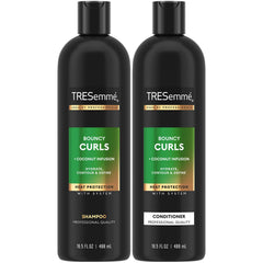 TRESemmé presentación frontal del champú y acondicionador con beneficios de definición