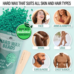 Tress Wellness hard wax beads texture shot highlighting gentle, meltable formula