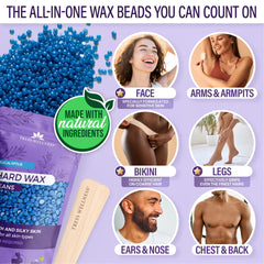 Tress Wellness perlas de cera mostrando textura suave y purificada