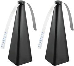 Treva ventilador frontal mostrando diseño y color negro, protección contra insectos