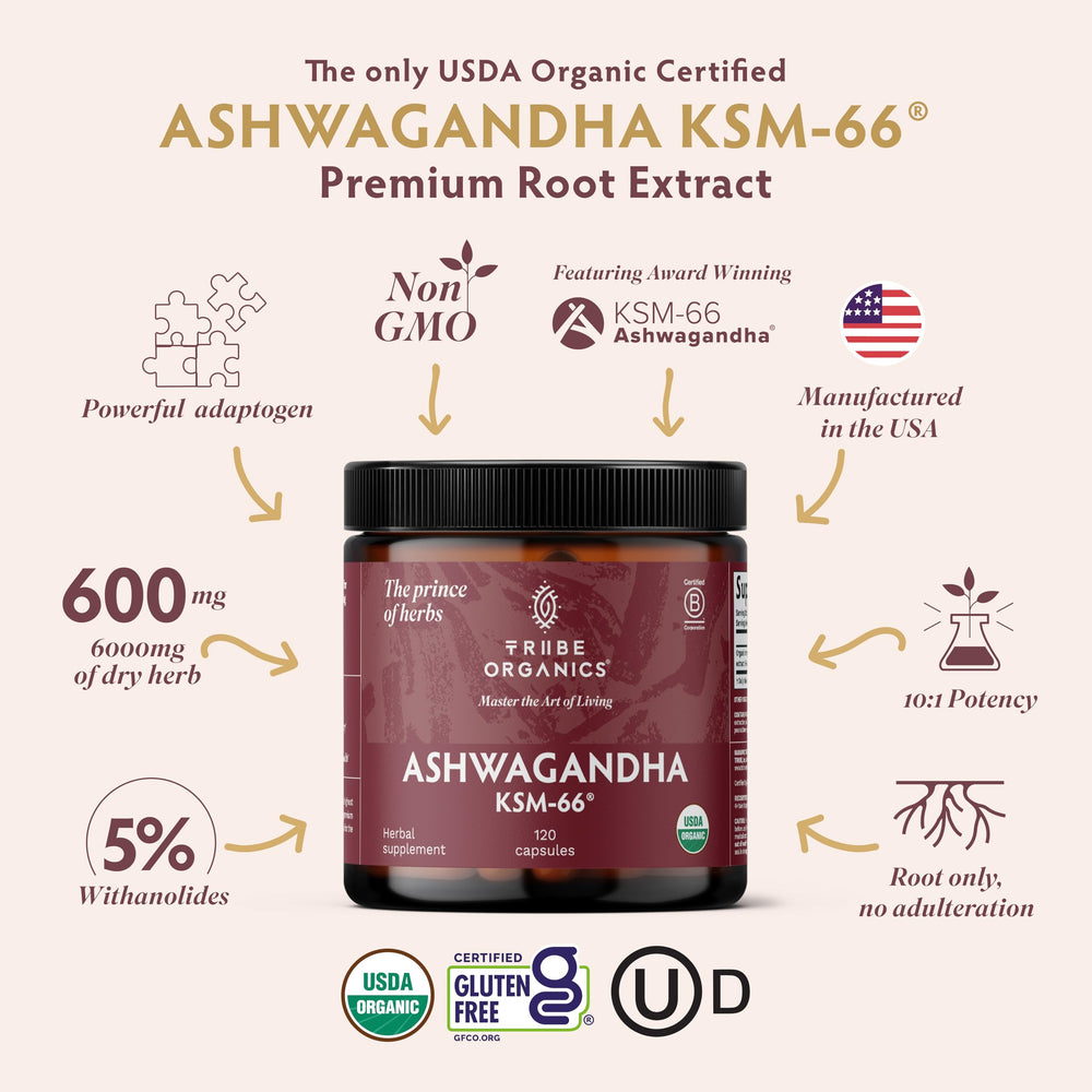 TRIBE ORGANICS cápsulas en primer plano para una toma fácil y cómoda