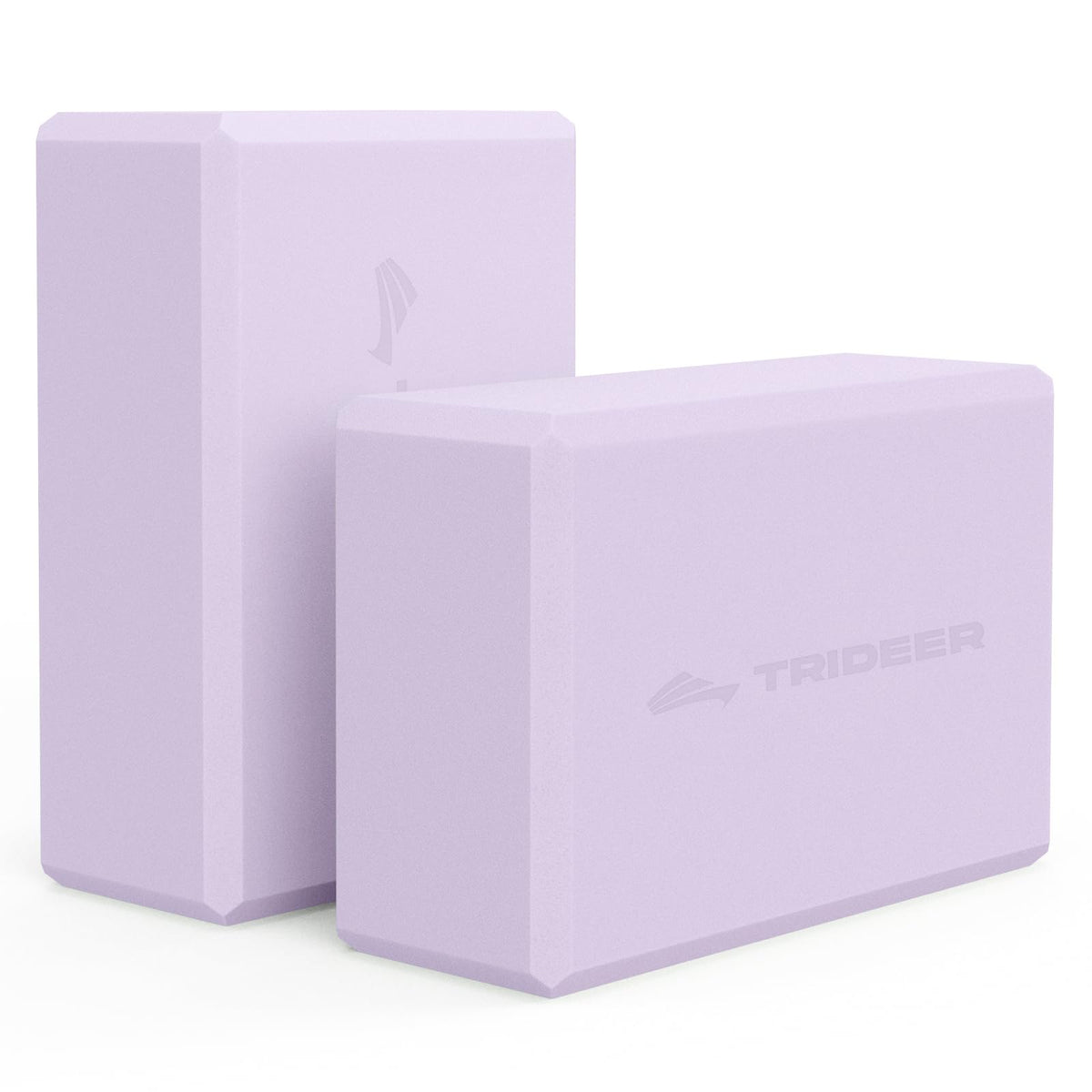 Trideer bloque frontal lavanda mostrando forma estable y soporte