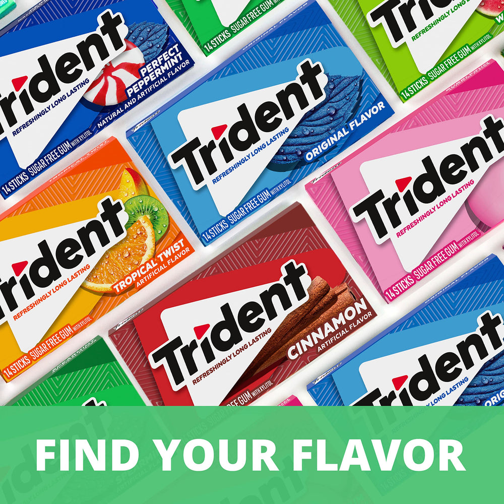 Trident bulk 24-pack boxed and stacked for storage and restocking