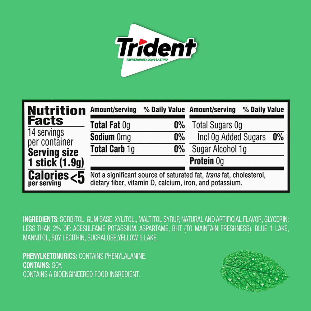 Trident pack in a car glovebox demonstrating travel-ready benefit