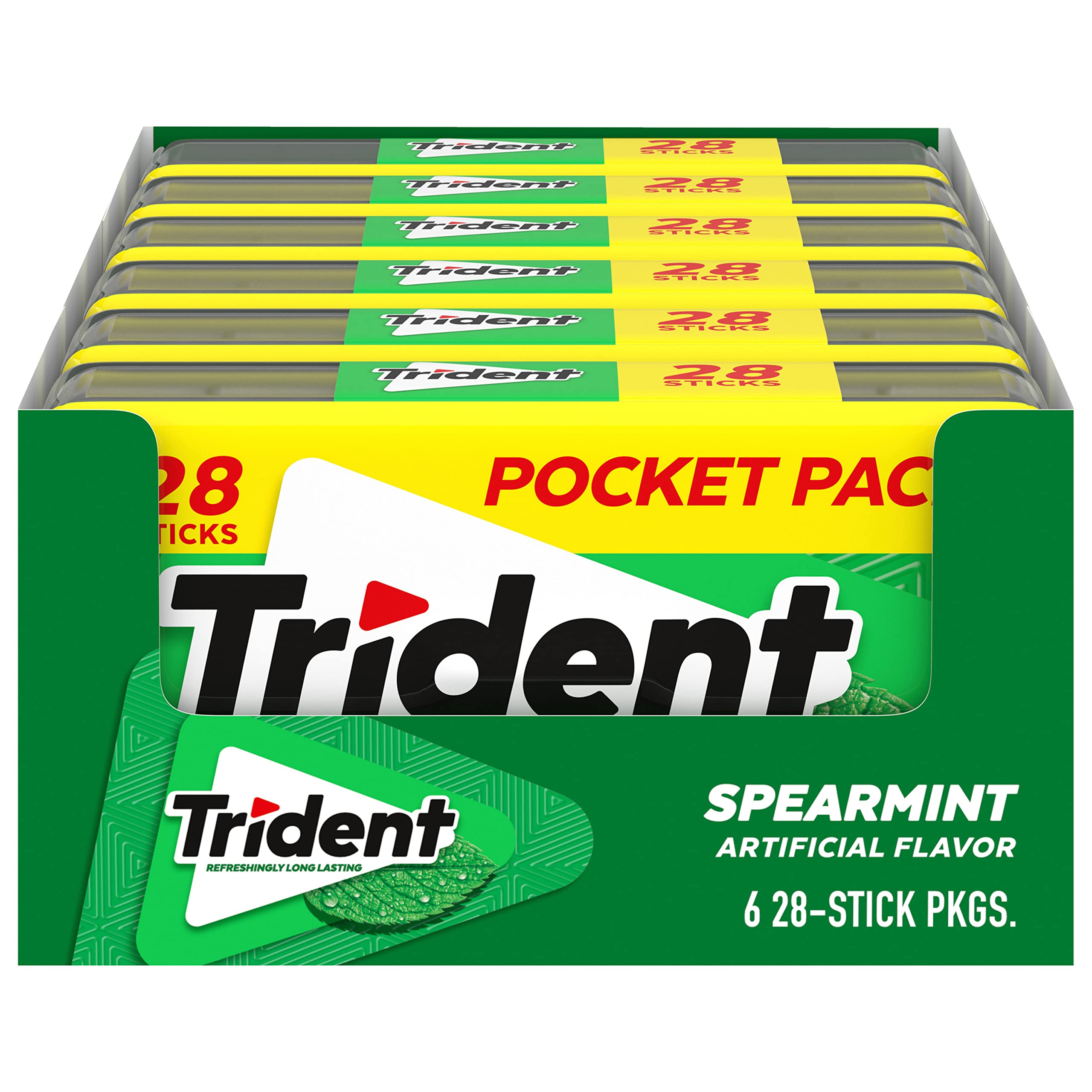 Trident estuche frontal mostrando el diseño y conveniencia