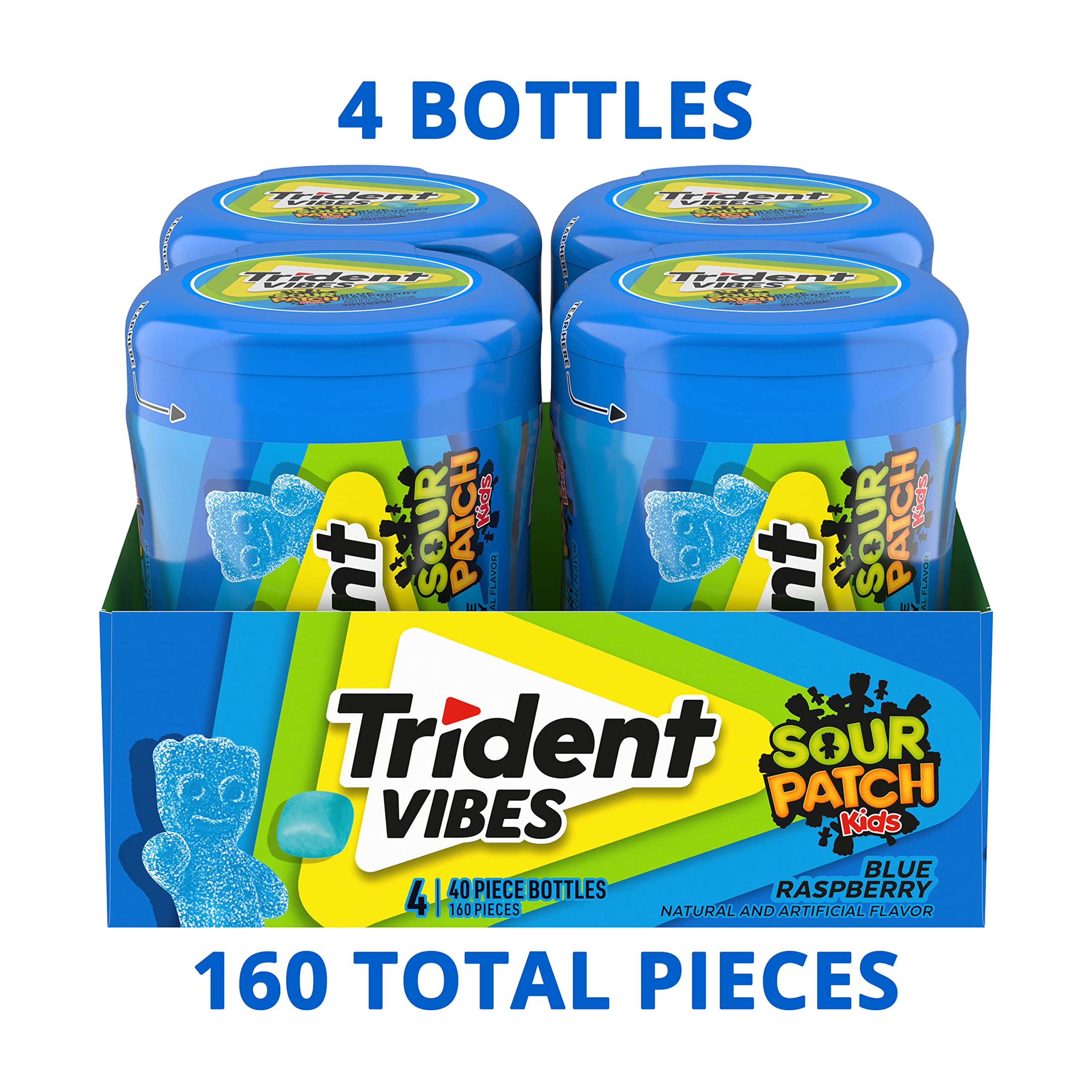 Trident bottle angled view highlighting compact shape and resealable cap for convenience